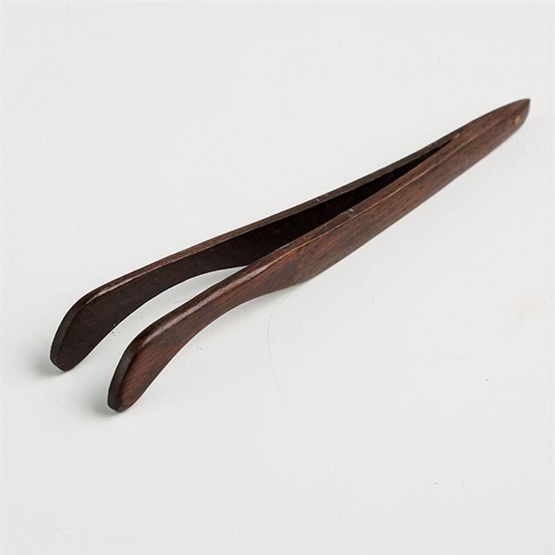 3pcs Solid Wood Tea Clamp Tea Ceremony Accessories Wooden Tea Set Accessories Retro Tea Tongs for Tearoom Teahouse