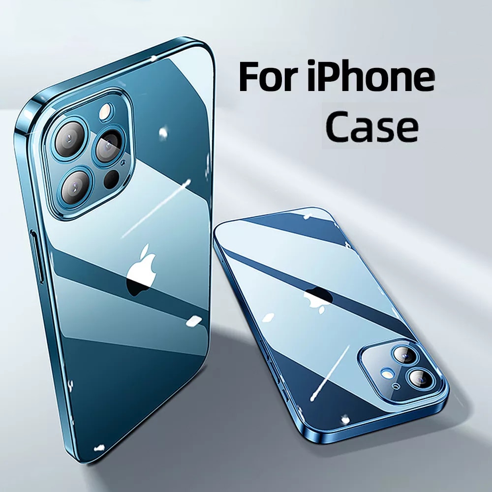 Ultra Thin Clear Case For iPhone 12 11 Pro Max XS Max XR X Soft TPU Silicone For iPhone 6 7 8 Plus 12 Pro Back Cover Phone Case