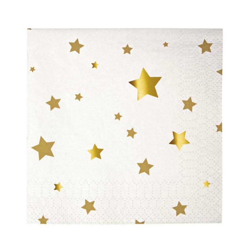 Goud zilver folie ster papieren borden babyshower feest servies papieren bordjes bekers servetten voor bruiloft verjaardag ster feestbenodigdheden