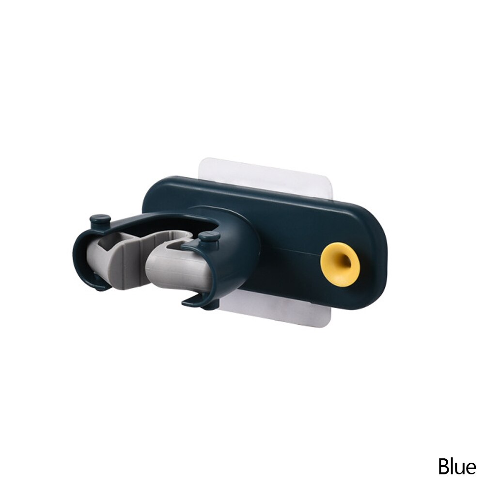 Nordic Mop Clip Haak Multifunctionele Zelfklevende Keuken Plank Opslag Borstel Bezem Hanger Gratis Ponsen Huishoudelijke Badkamer Tool: B-Blue