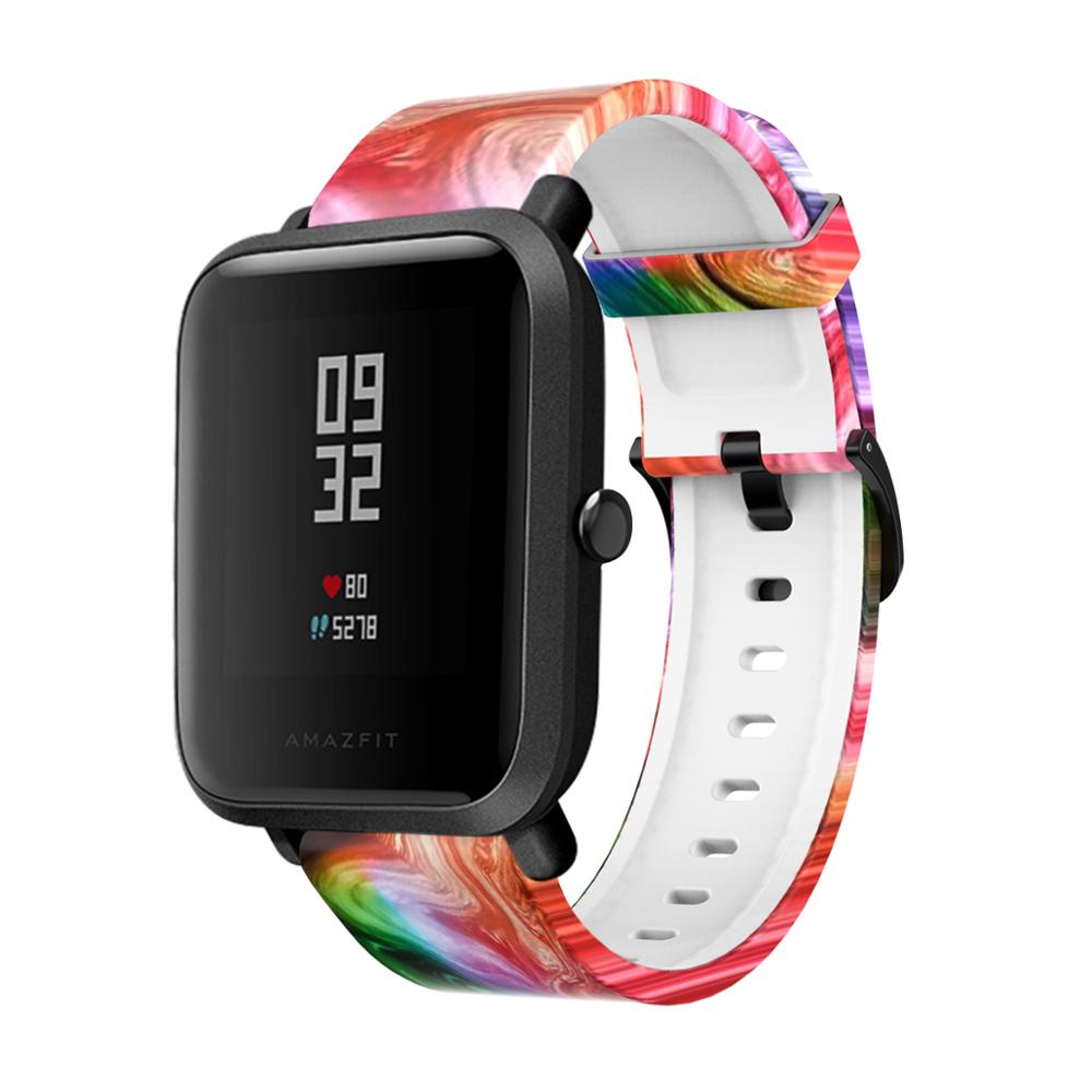 Tencloud smart urbånd til xiaomi amazfit bip s rem til huami amazfit gts/bip lite individualitet camouflage armbåndsløkke