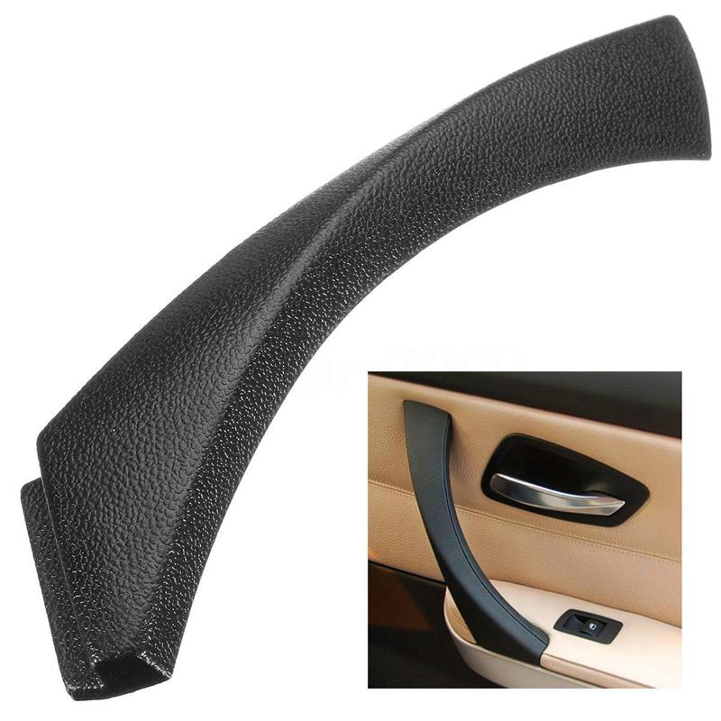 Manija de Panel de puerta interior lateral derecho, embellecedor exterior, para BMW Serie 3, E90, E91, E92, E93, negro: Default Title