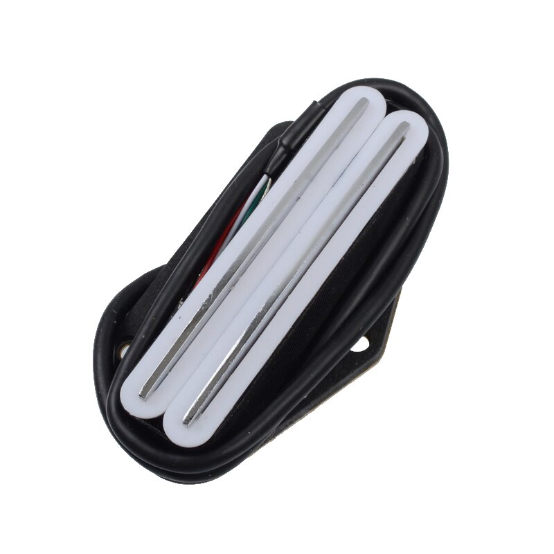 TELE Humbucker Bridge Pickup Dual Coil Bridge Pickup Dual Rail Pickup for Telecaster Electric Guitar: White