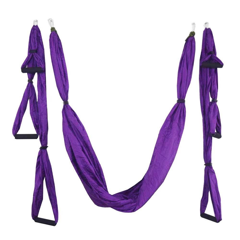 2.5*1.5 M Aerial Yoga Hammock Anti-gravity Inversion Swing OR Yoga Extend Belt + Ceiling Hanging Tray for Home Gym: Orange
