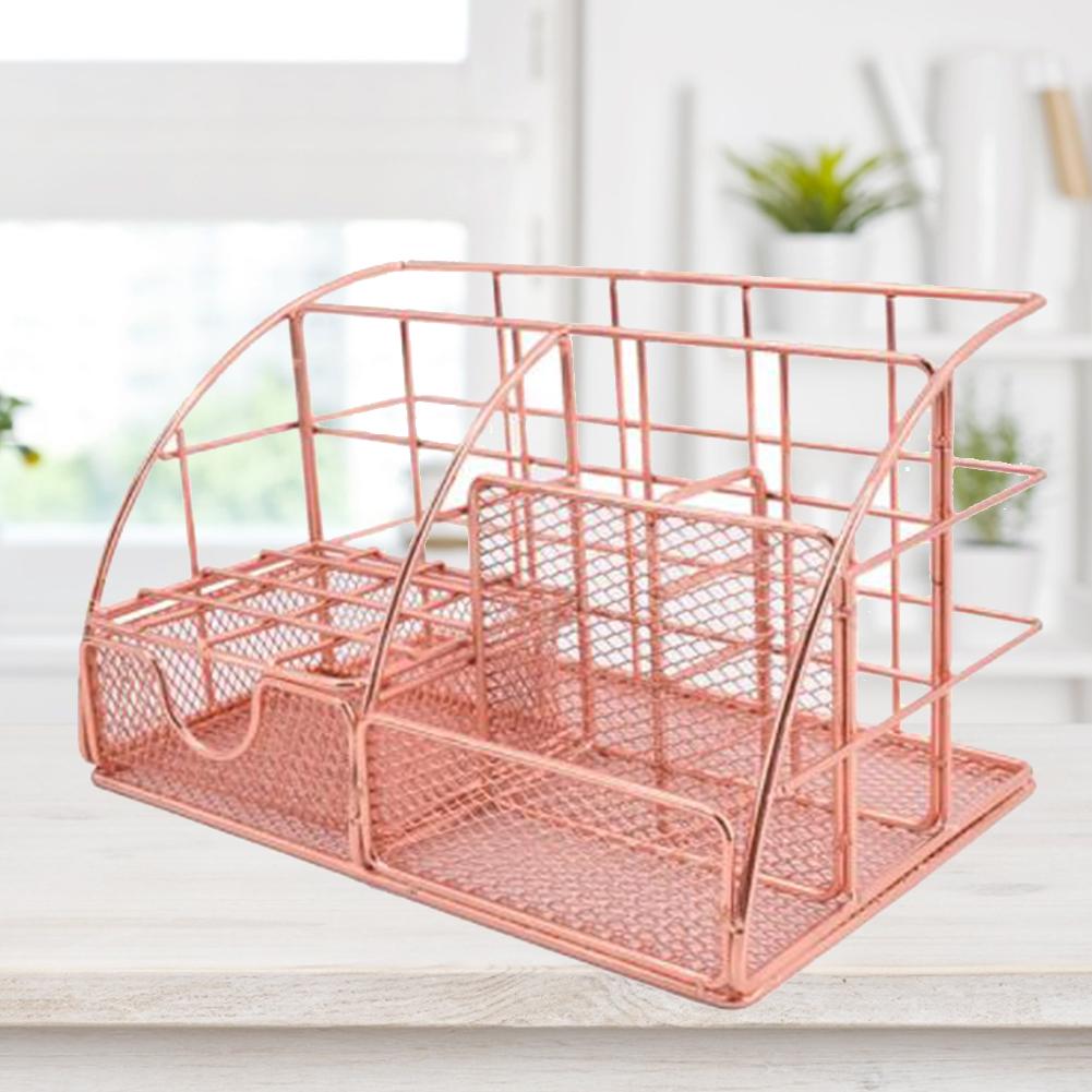 Desktop Storage Rack Multi-functional Document Letter Stationery Holder Desk Organizers Office Supplies