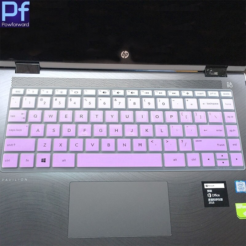 Laptop Keyboard Cover for HP Pavilion X360 14-BAxxxx/BFxxxx - Ultra-thin Silicone Protector: Faded Purple