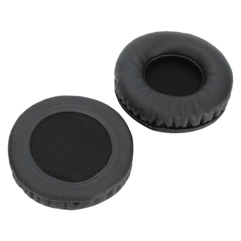Universal Ear Cushions 75MM Headphone Universal Ear Cushions Replacement Headset Foam Ear Pads Covers Black Ear Cushions