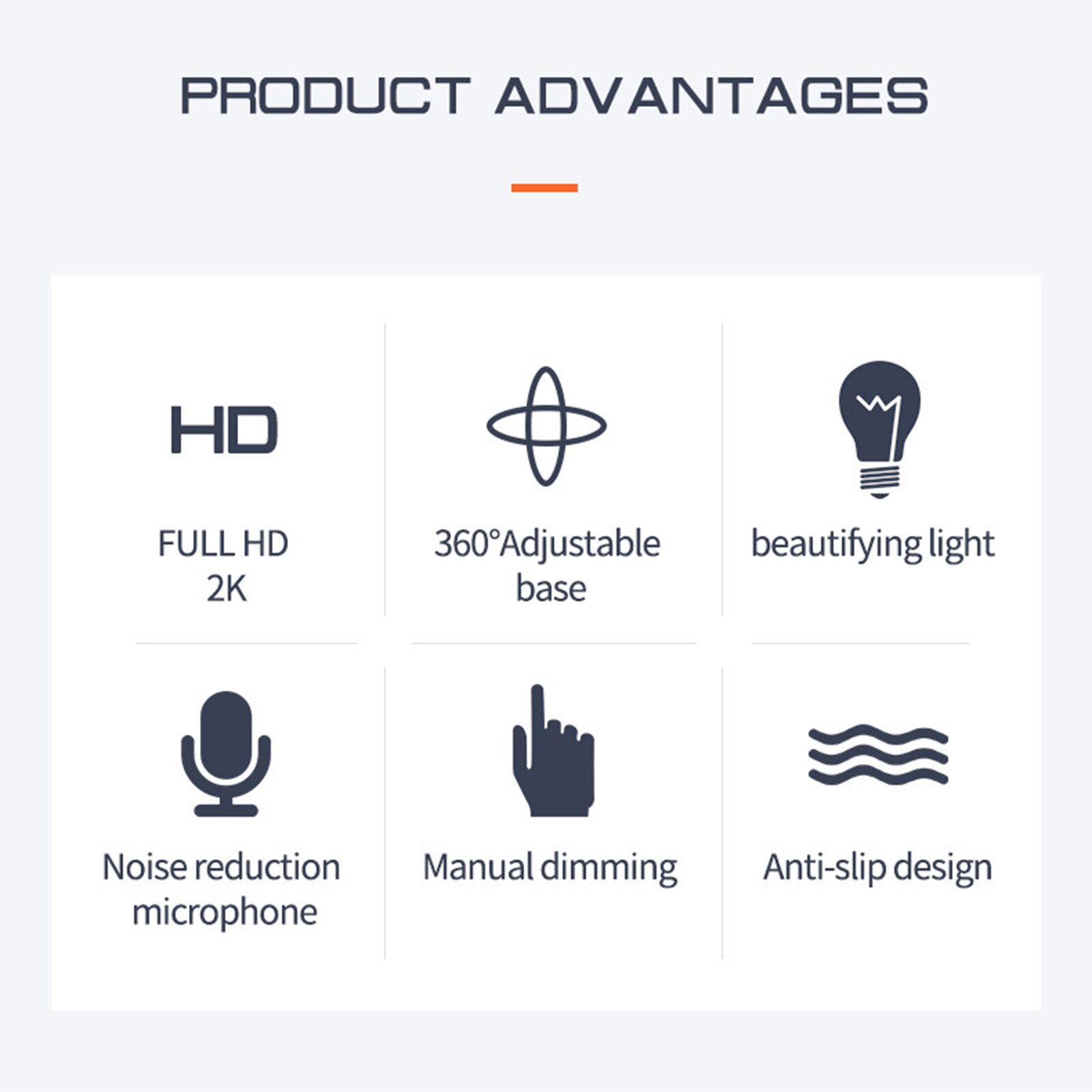 1080P 2K Webcam Web Camera With Microphone Computer PC For Live Broadcast Video Calling Conference Workcamara Fill Light Web Cam