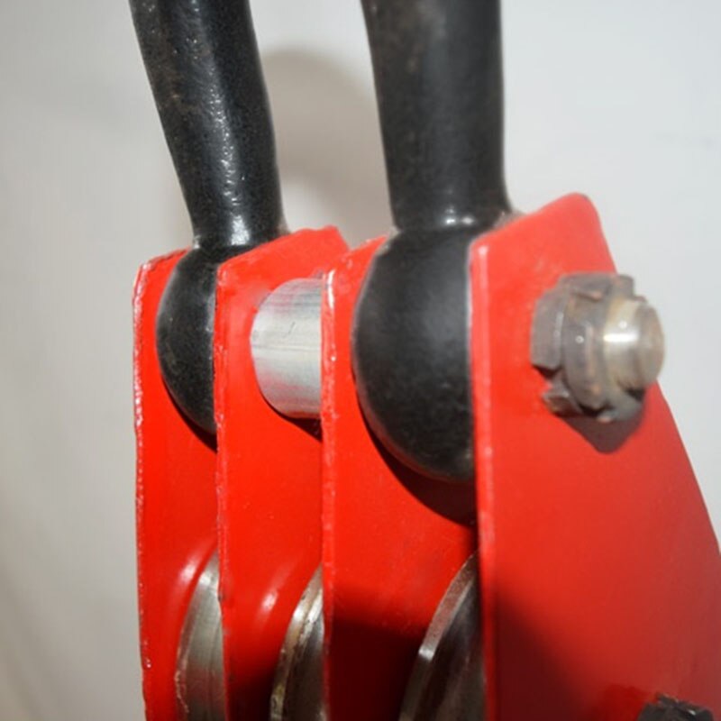 Hoist with pulley vertical lifting