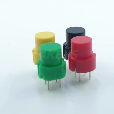 15 stks PS-536-2 Top dome 4 pin DIP type rode plastic drukknop voor koffie machine