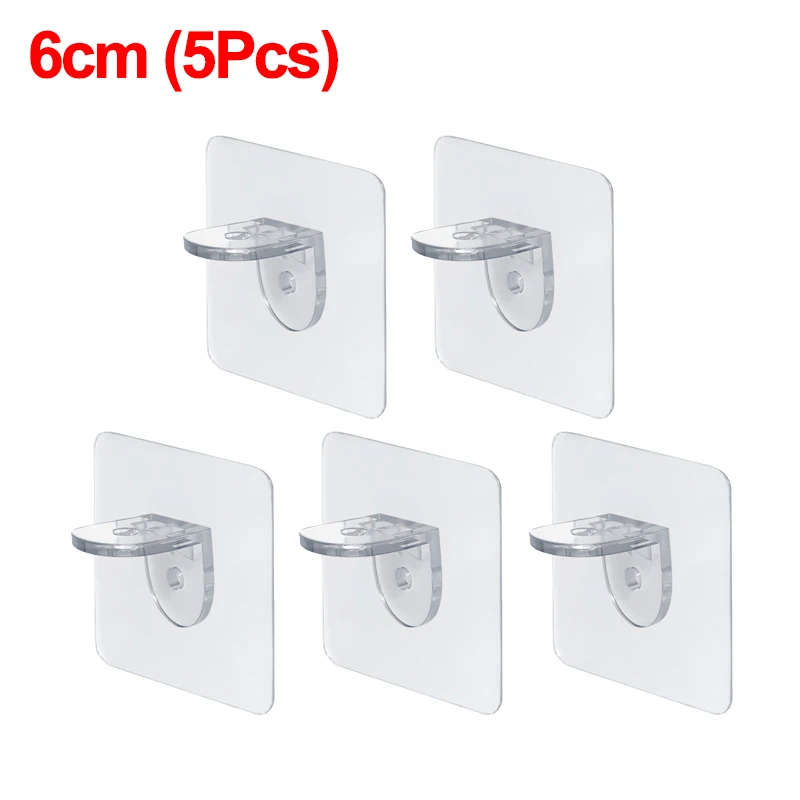 Self-Adhesive Shelf Bracket Closet Shelf Support Pegs Hooks Cabinet Shelf Support Clips Home Kitchen Wall Hanger Holders: Blue