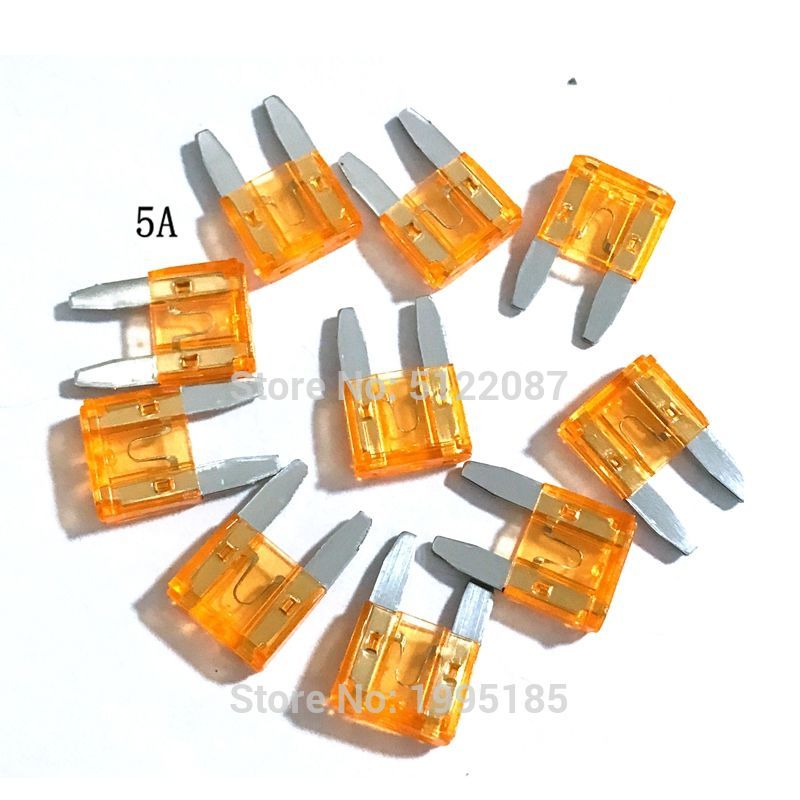 50 Stks/partij Kleine Auto Zekering Auto Standaard Auto Zekering Blade 2A 5A / 7.5A / 10A / 15A / 20A / 25A / 30A 35A Mini Auto Zekering