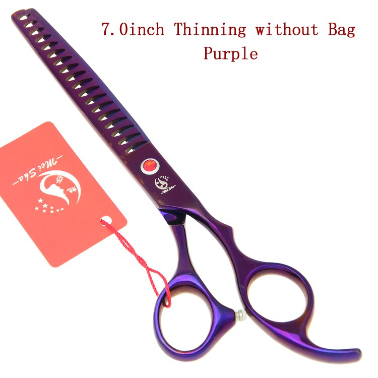 Meisha 7" Pet Grooming Shears Set Animal Straight& Thinning & Curved Scissors with Comb Bag Dog Accessories HB0233: HB0032 no bag