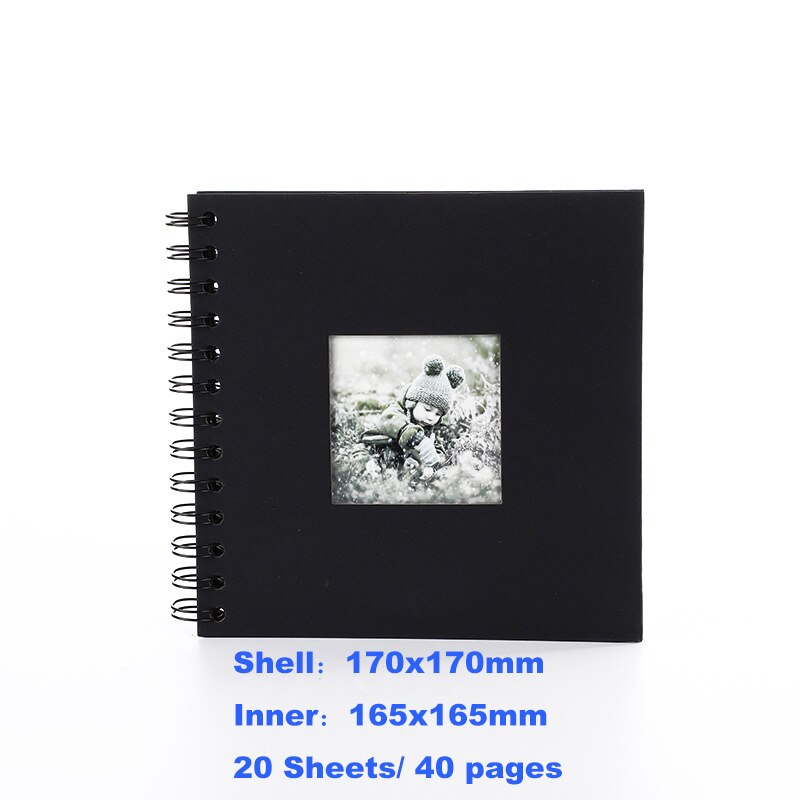 Photo Albums Black Pages Memory Books Craft Paper DIY Scrapbooking Idol Picture Wedding Birthday Memorial Graduation Album: S Black