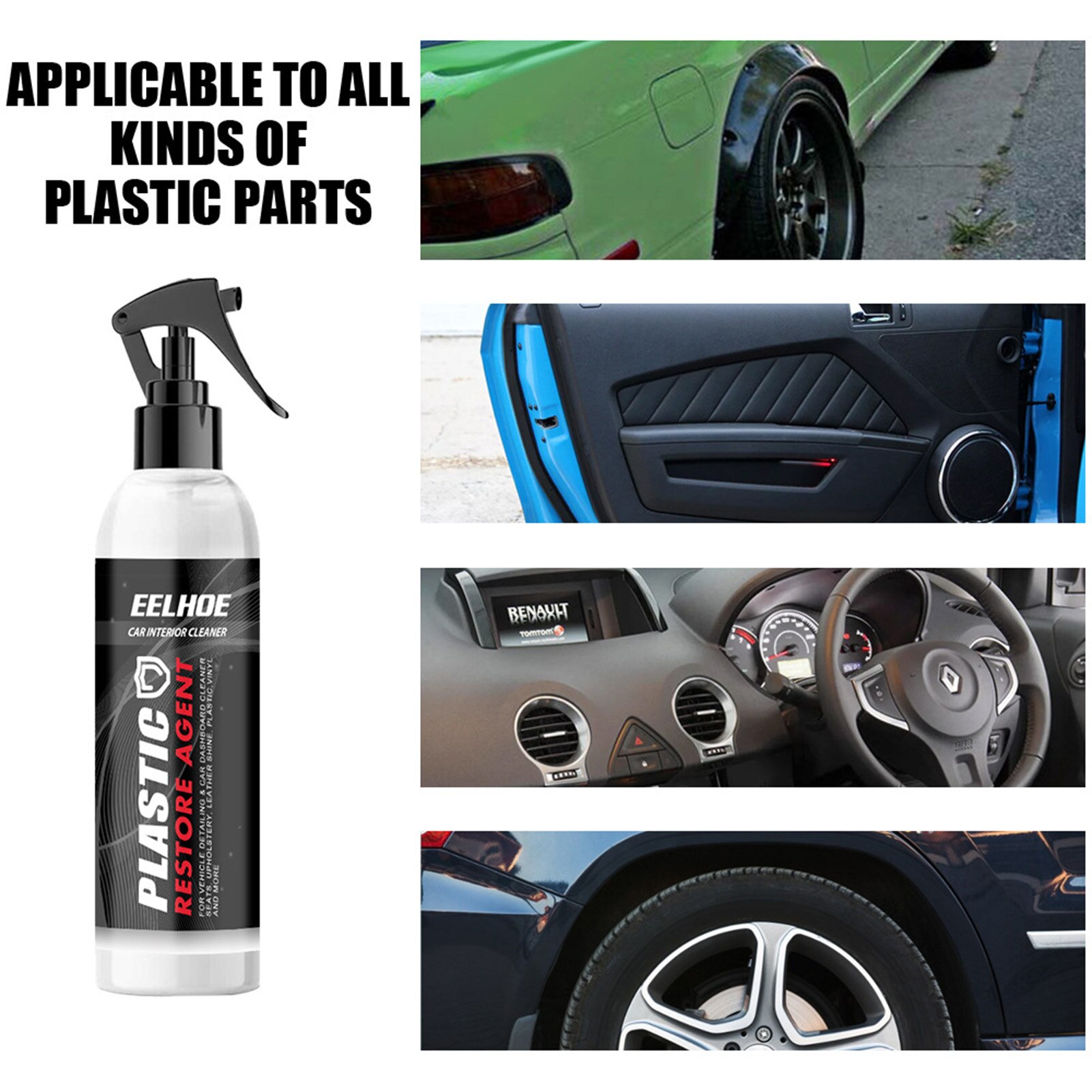 High-Effective Car Interior Cleaner Vehicles Beauty Repair Solvent Dashboard Seat Interior Decor Leather Gloss Restorate