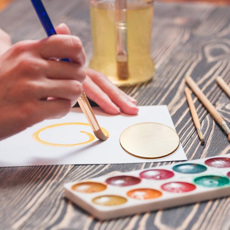 50PCS Kinderen DIY Geschilderd Hout Chips Huishoudelijke Decoratie Board Kinderen handgeschilderde Levert