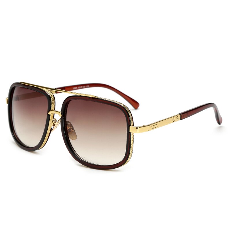Oversized Men Mach One Sunglasses Men Luxury Brand Women Sun Glasses Square Male Retro De Sol Female Sunglasses For Men Women: 6-KP1828-C3