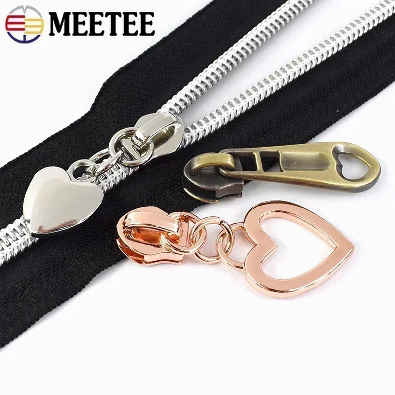 Deslizadores de Cremallera de nailon para cremalleras de plástico, cintas para bolsas, cremalleras para ropa, Kits de reparación de cremalleras, accesorios de repuesto de costura DIY, 5 #, 20 piezas