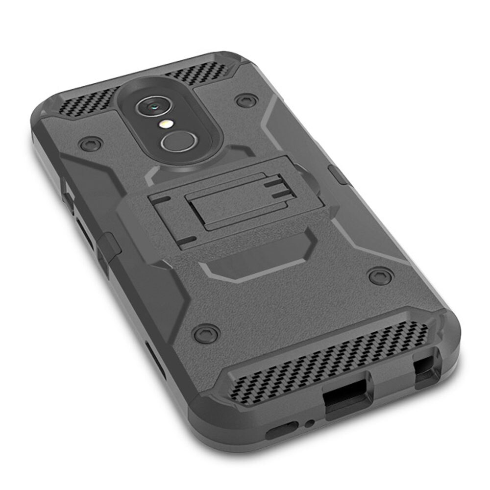 For LG Q7 Case Heavy Duty Hybrid Rugged Tough Case Anti Shock Back Belt Swivel Clip Holster Cover For LG Q7 / Q7+ Plus /Q7 Alpha