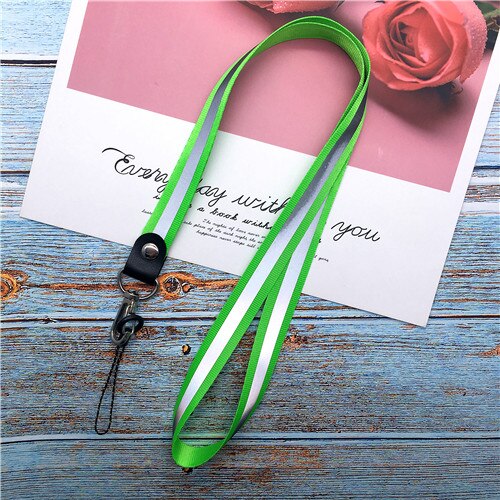 Hanging Neck Rope Lanyard For iPhone Mobile Phone Mp3 4 Straps Camera USB Holder ID Pass Card Name Badge Holder Keys Neck Strap: green