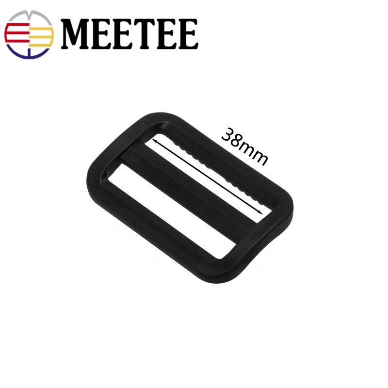 Meetee 25mm,32mm,38mm,50mm plastjustera spänne ryggsäck bagageväskor remmar plastbältesspännen för fästtillbehör