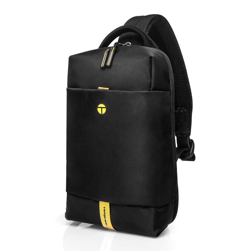 Tangcool Neue Männlichen Brust Tasche Freizeit Wasserdichte Mann Nylon schulter tasche Korea Stil Crossbody-tasche Für Student Teenager Tasche: Black
