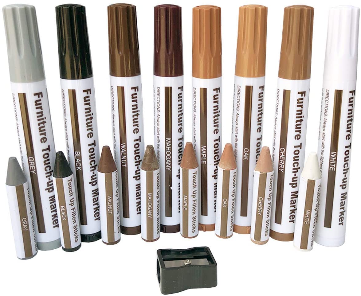 Furniture Touch Up Kit Set Markers Filler Sticks Wood Scratches Restore Scratch Patch Timber Paint Pen Wood Composite lovable