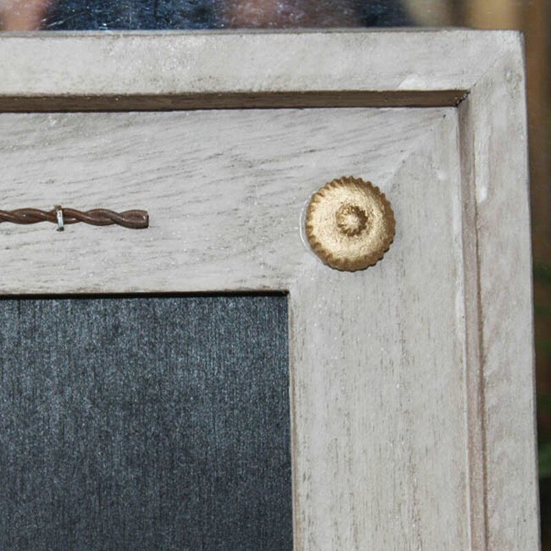 Wooden Decoration Blackboard Classic Button Messag... – Grandado