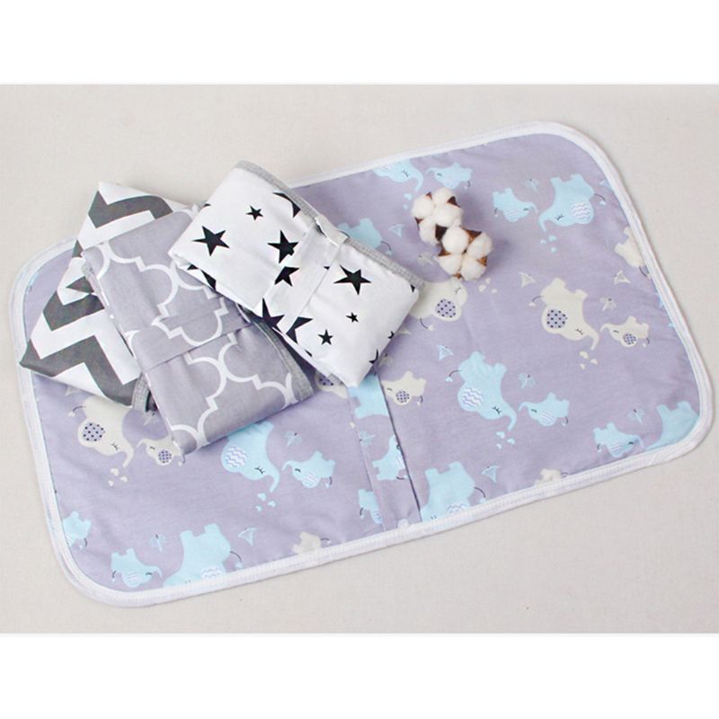 Bärbar vattentät baby skötbädd matta nyfödd vikbar skötblöja blöja pad  a2ub