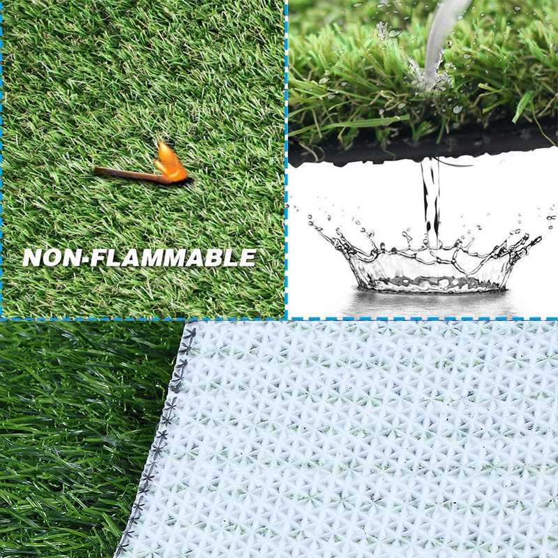 césped Artificial suave, césped Artificial, Alfombra de simulación de césped al Aire Libre Verde para paisaje de Patio y jardín
