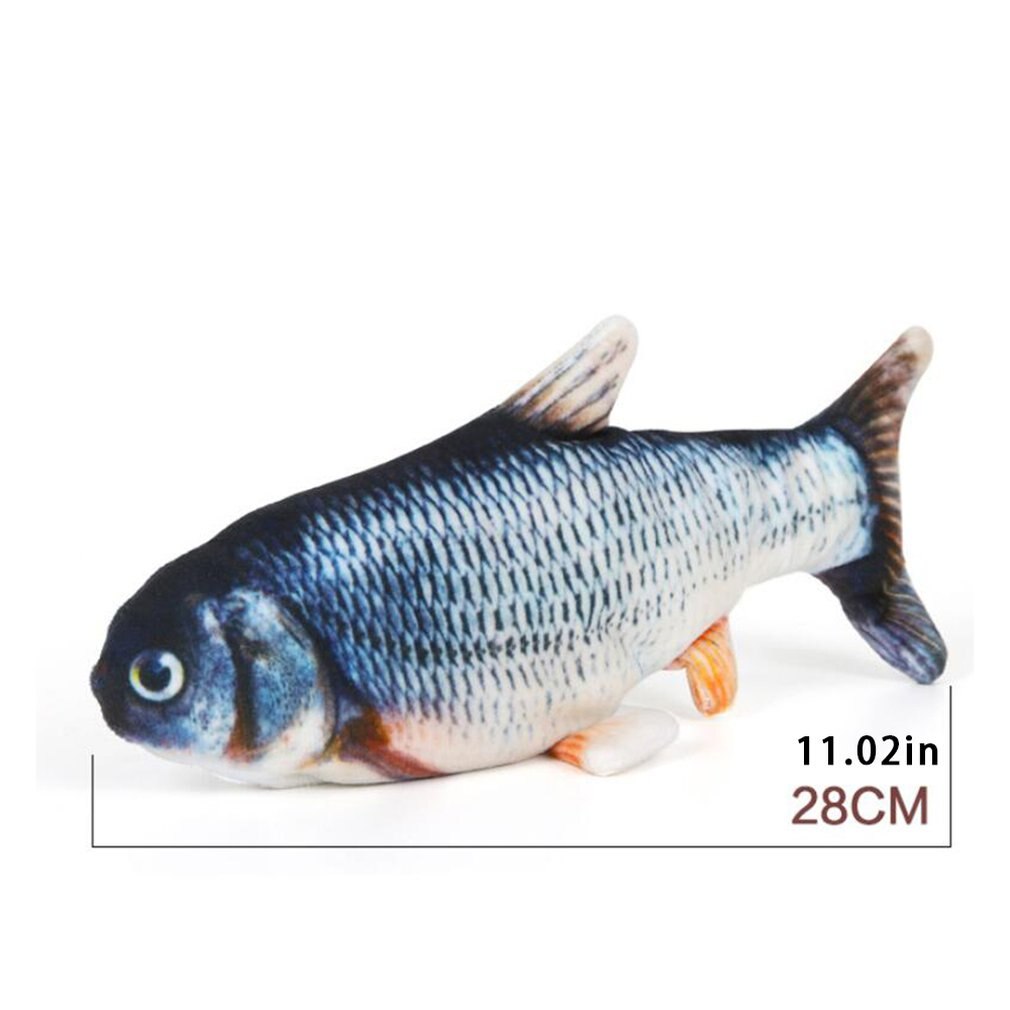 Elektrischer schaukelfisch, karpfen-simulationsfisch, katzenspielzeug, usb-elektrofisch
