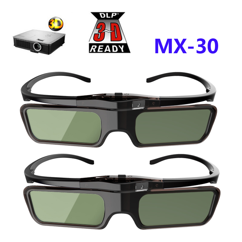 2 Stuks Actieve Shutter-bril DLP-LINK 3D Bril Voor Xgimi Z4X/H1/Z5 Optoma Sharp Lg Acer H5360 jmgo Benq W1070 Projectoren