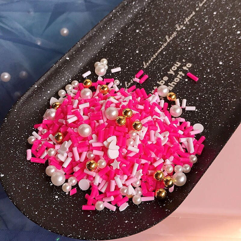 Boxi10g Polymer Ton Schleim Zusatzstoffe Liefert Blume Sterne Herzen Scheibe Richt DIY Streusel Für Klare Schleim Ton: Multi-color H 10g