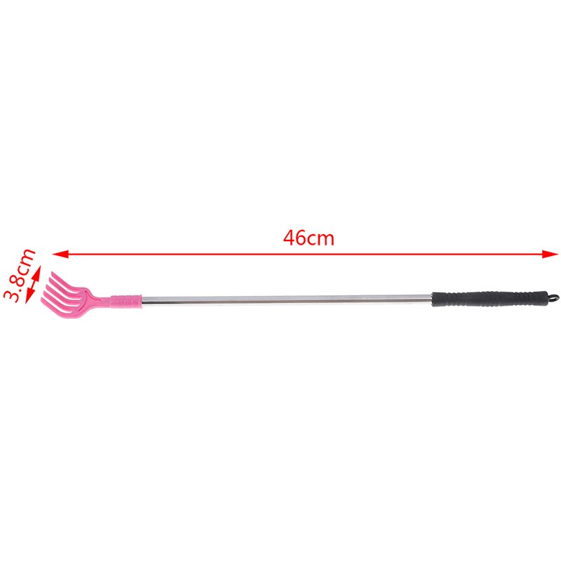 For Massage 46x3.8cm Long Handle Back Scratcher Stainless Steel Telescopic Anti Itch Claw Backscratcher