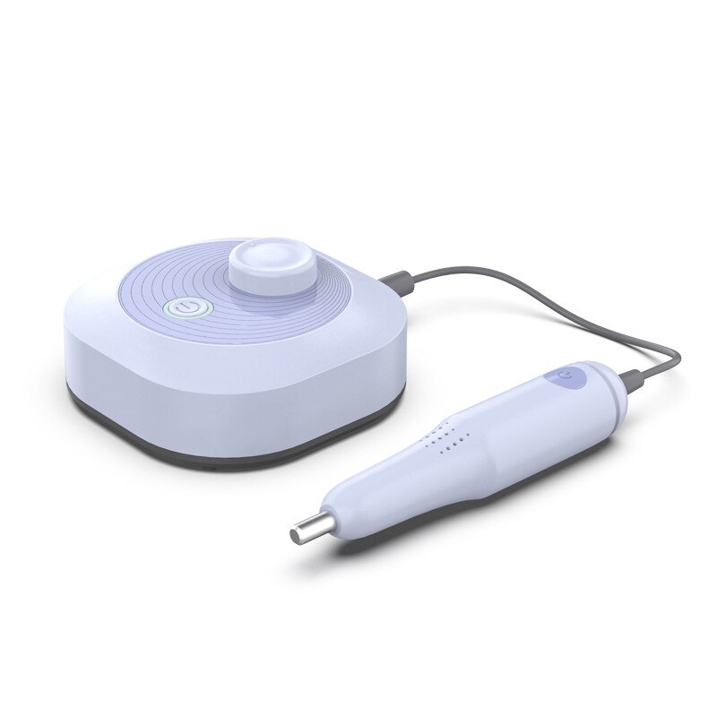 24W Multi-function Nail Polisher Smart Electric Nail Drill Machine Grinding Manicure Buff Nail Nail Art Tool: Purple