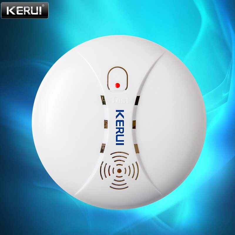 KERUI W18 WIFI Wireless GSM Alarm System Eas Kit Home Security Alarm Host With Siren Home Security Alarm Host APP Remote Control: Smoke sensor