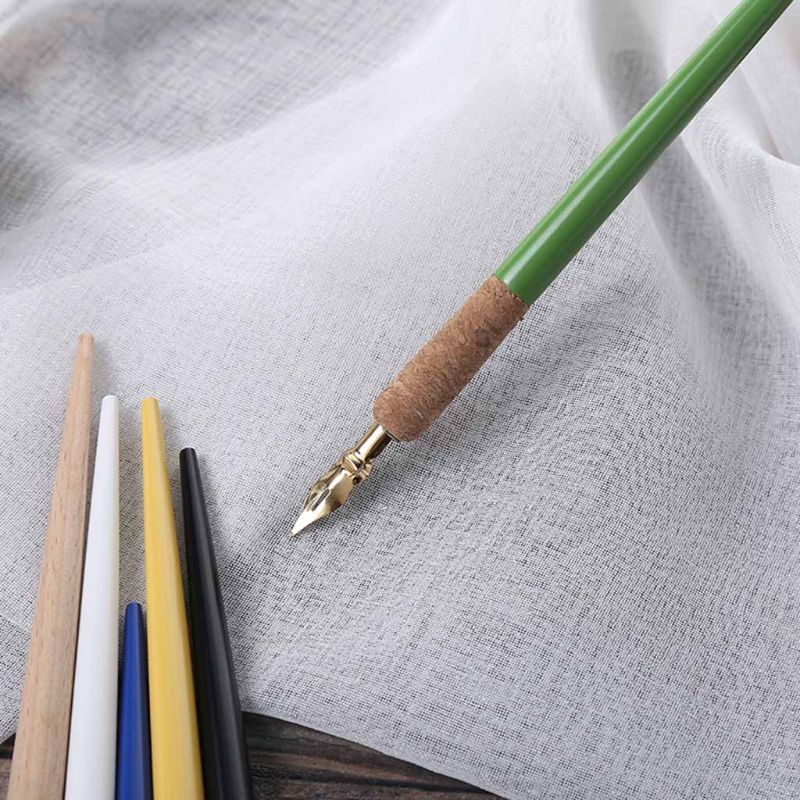 Wood Craft Script Antique Dip Pen Oblique Calligraphy Pen Holder Ink Calligraphy Tools K92C