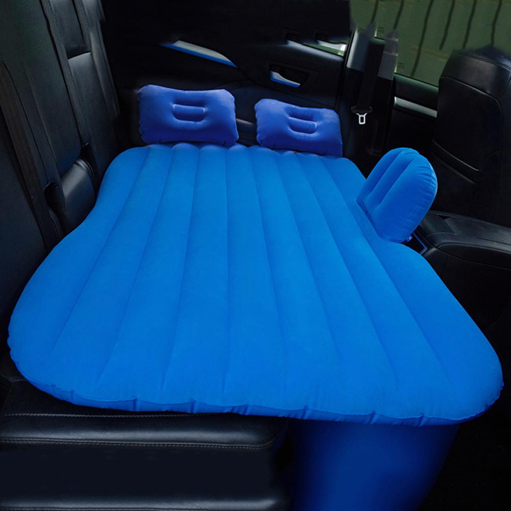 Car Inflatable Bed SUV Car Mattress Rear Row Car Travel Sleeping Pad Off-road Air Bed Camping Mat Air Mattress&Two Air Pillows