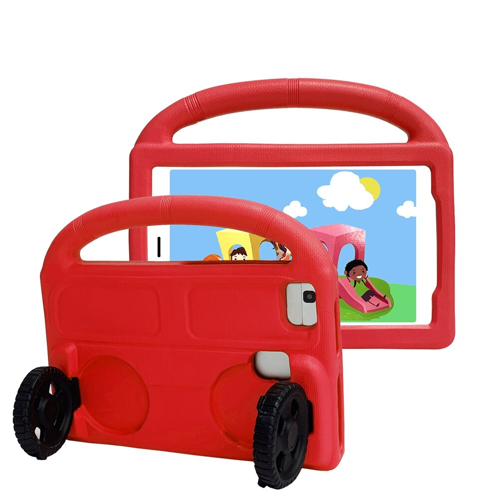 Case For Samsung Galaxy Tab 3 4 E 8.0 SM-T311/T310/T315/T330/T331/T375/T377 cover wheel Full body Shockproof Kids Tablets Fundas: Red / Tab 4 8.0 T330 T331