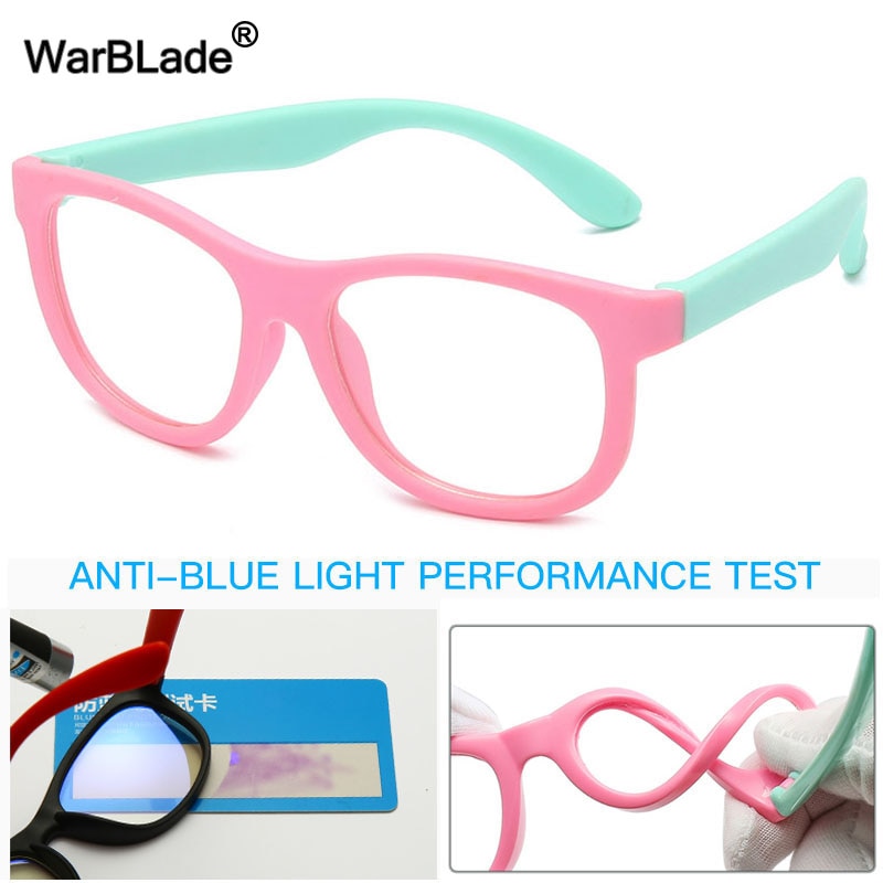 WarBlade freundlicher Gläser Blau Licht Blockieren Gläser Junge Mädchen Computer transparent Brillen freundlicher Optische Rahmen Brillen UV400