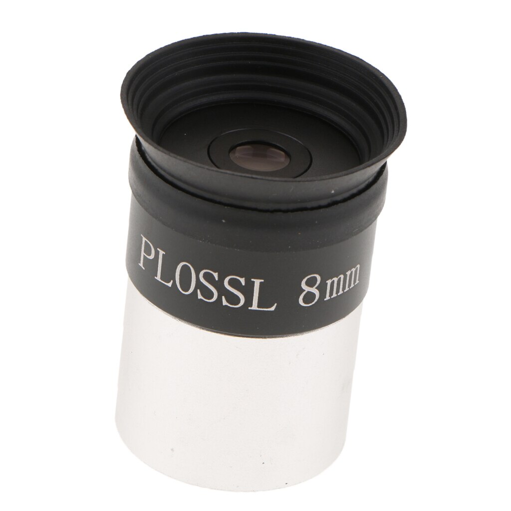Ocular telescopio de 1,25 ''PL 8mm lente multicapa de 4 elementos Plossl-roscado para filtros astronómicos estándar de 1,25 pulgadas