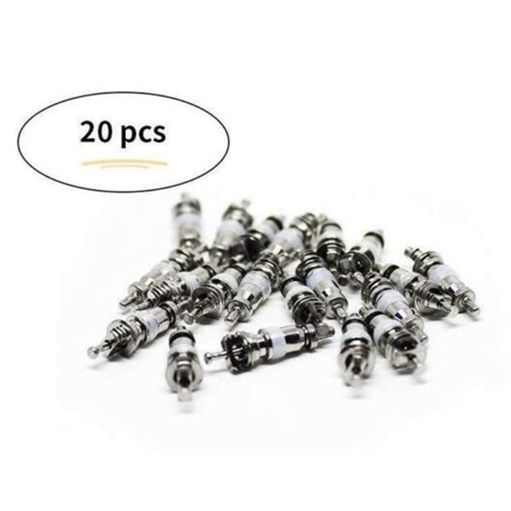 20pcs HVAC Access Valve Cores For R22 R134a R12 1/4-Inch Refrigeration Repair Other HVAC & Refrigeration Parts/Accessories