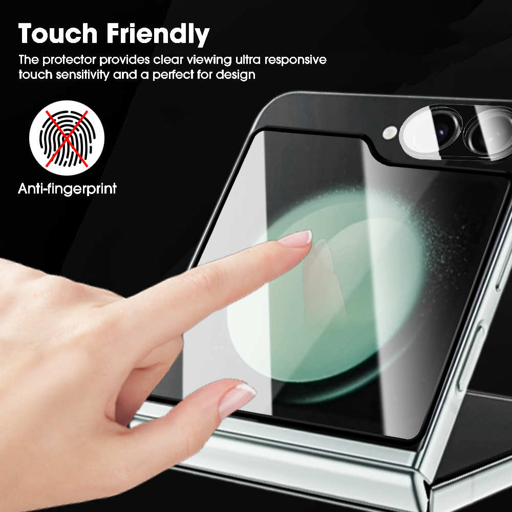 6IN1 Temperd Glass for Samsung Galaxy Z Flip 5/6 5G Outer Screen Protector Camera Lens Protective Film for Samsung Z Flip6 Flip5