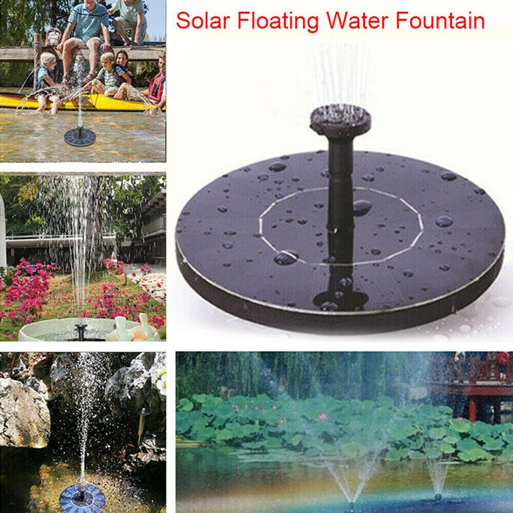 Solar-powered Floating Fountain Garden Use Cute Shape Floating Style Automatic Operation Suitable For Fish Tank Small Fish Pond