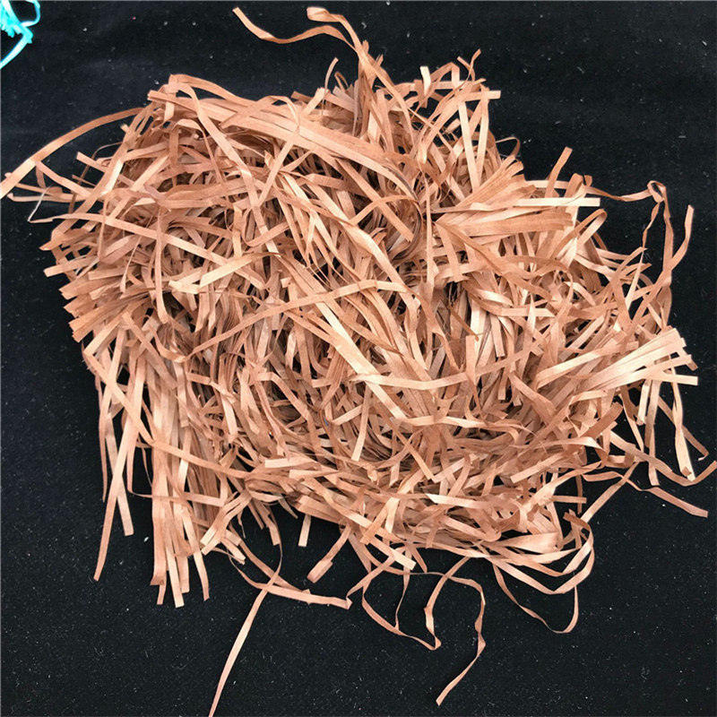 Strimlad papper låda fyllmedel färgglada bröllopsfödelsedagsfest förpackning dekor skrynkla papper strimla förpackning påse: Kaffe