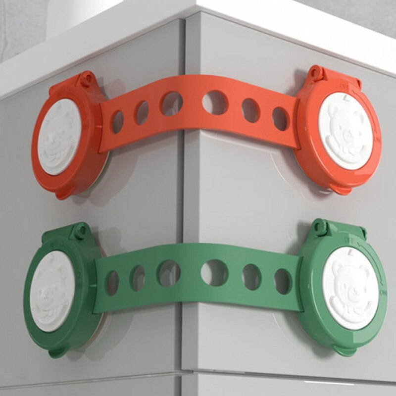 5 PCS Baby Safety Lock Child Bendable Drawer Lock Baby Cabinet Door Lock Home Anti-Pinch Hand Refrigerator Lock