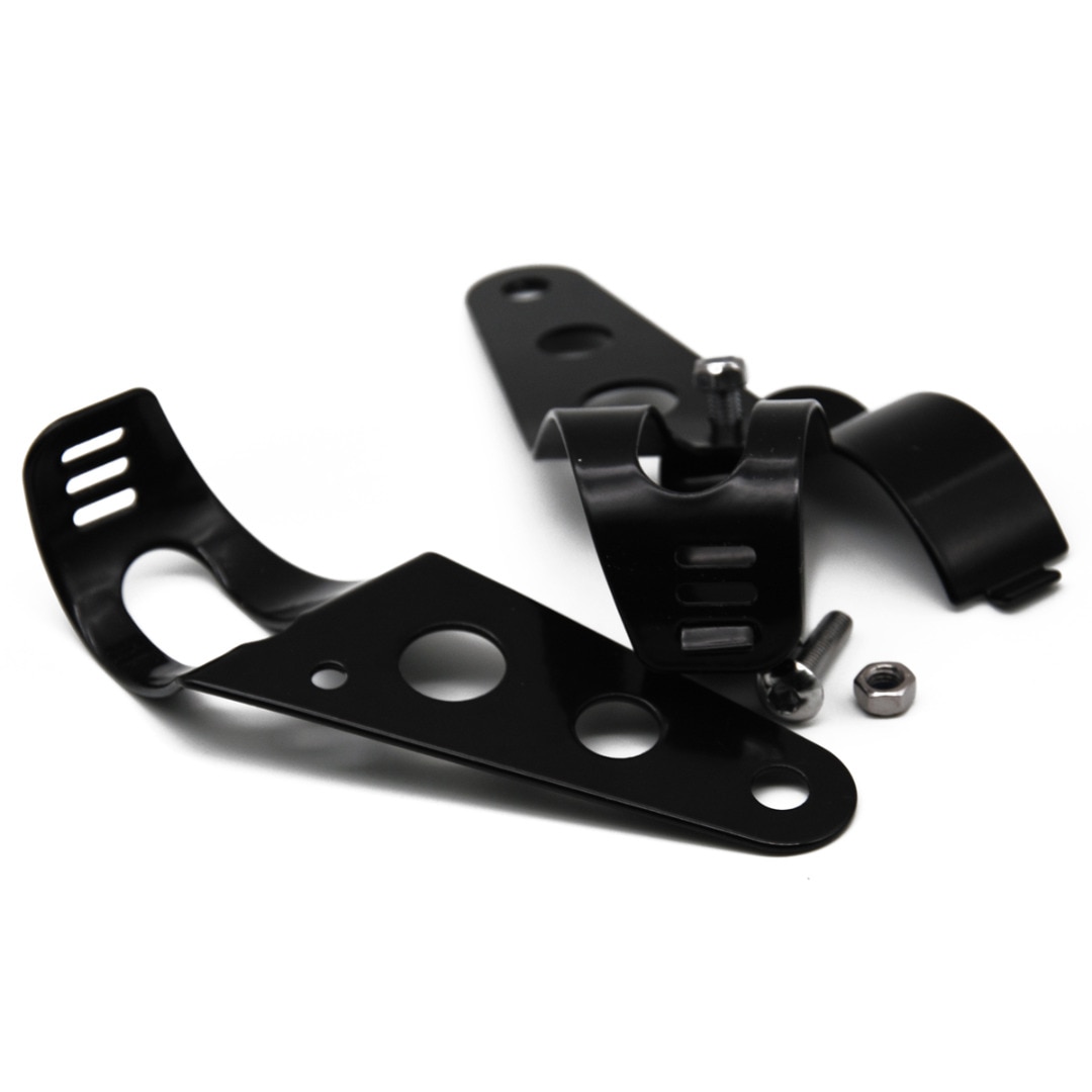 Mayitr 1 par 33mm-45mm soporte de montaje de faros delanteros de motocicleta horquilla orejas ajustador soporte de montaje abrazadera soporte de cortador para Retro Cafe Racer