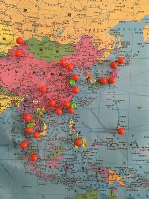 push thumb thack tables pushpin paper map messages board of capped drawing point from drawing 80pcs/pck