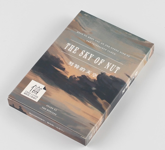 143mmx93mm sky cloud paper postcard