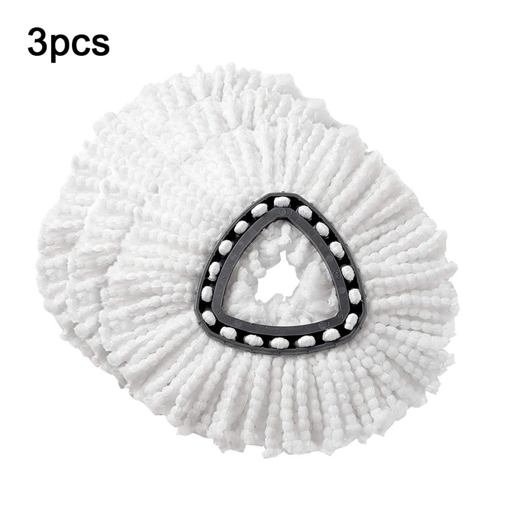 3pcs Replacement Microfibre Spin Mop Clean Refill Head for Vileda O-Cedar EasyWring Household Cleaning Tools Mop Accessories: Default Title